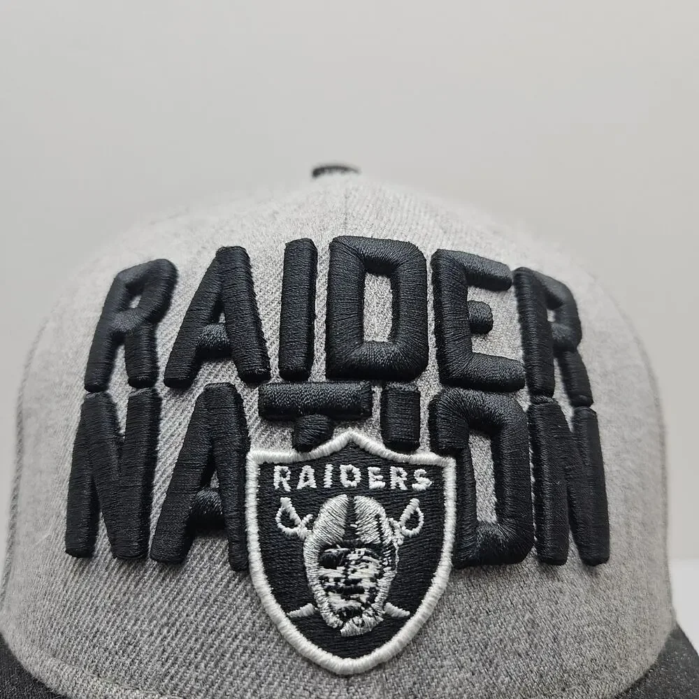 New Era Oakland Raiders NFL 9FIFTY Snapback Cap Hat Black/Gray